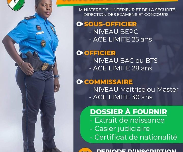 Scurit- Voici les conditions pour tre candidat au concours de la police  nationale  Laurore